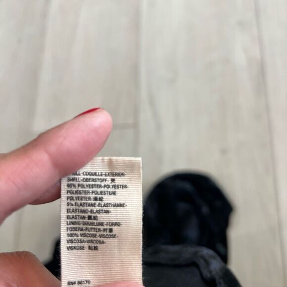 FREE PEOPLE BLACK VELVET DRESS size 6 - Picture 6 of 8